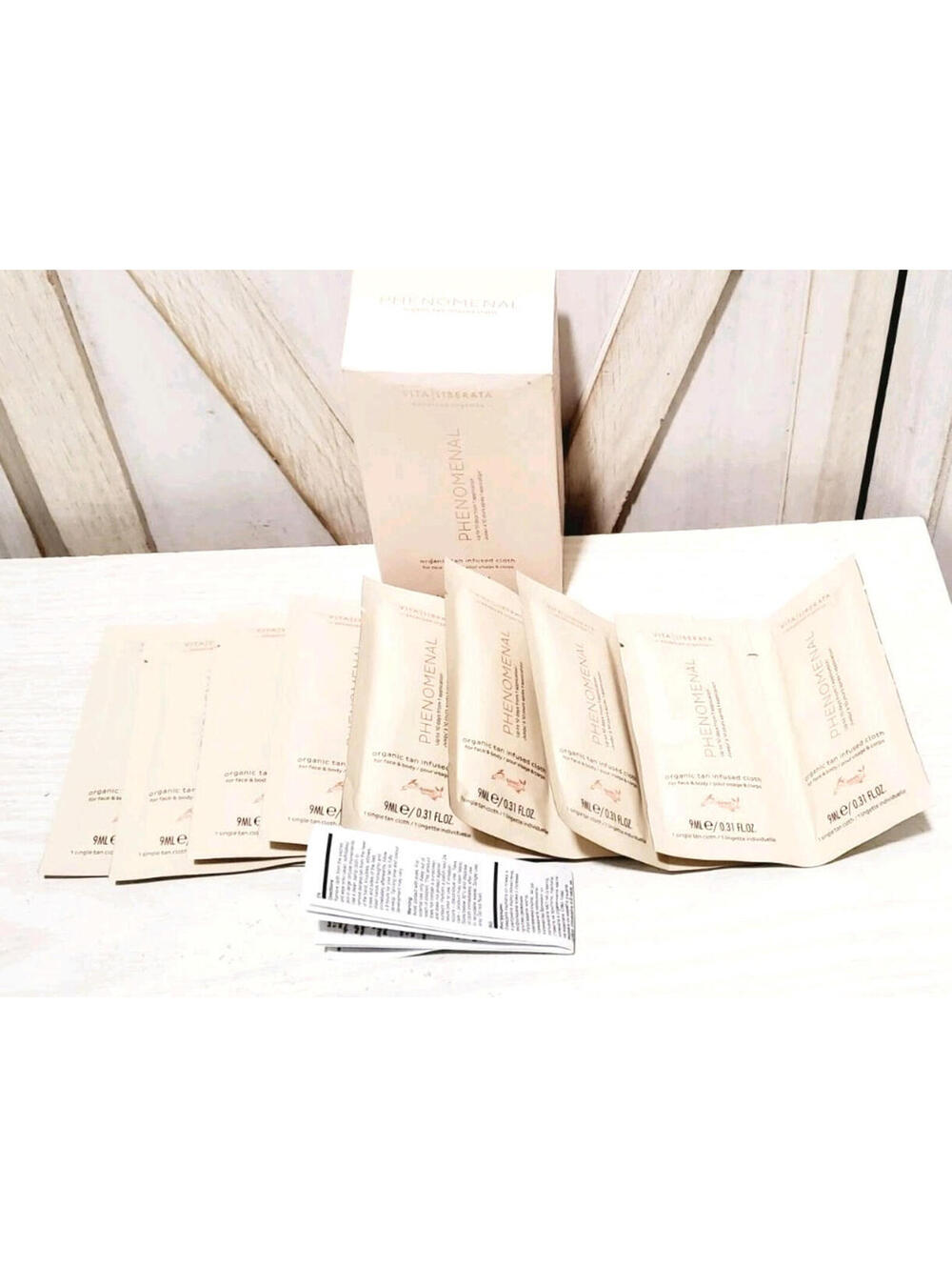 16 x Vita Liberata Phenomenal Organic Tan Infused Cloth Packs Each New